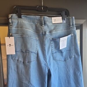 NWT 7 For All Mankind Blue Denim Jeans